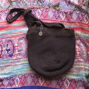 The Sak Dark Brown Crotched Handbag